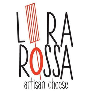 This image is of the logo of Lira Rossa artisan cheese company