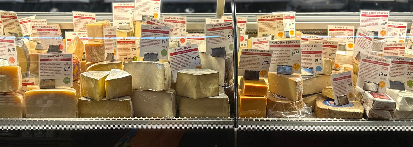Image of case at Antonelli's Cheese shop austin