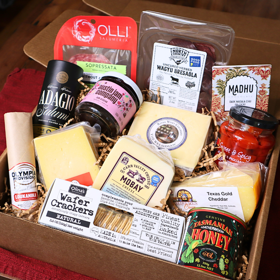 Cheese + Meats + Treats Gift Box