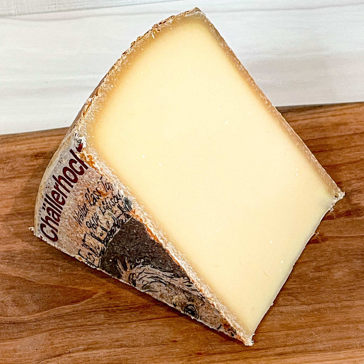 A half pound wedge of challerhocker