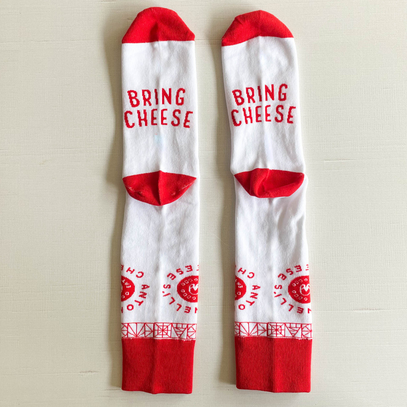 Antonelli's "BRING CHEESE" Socks