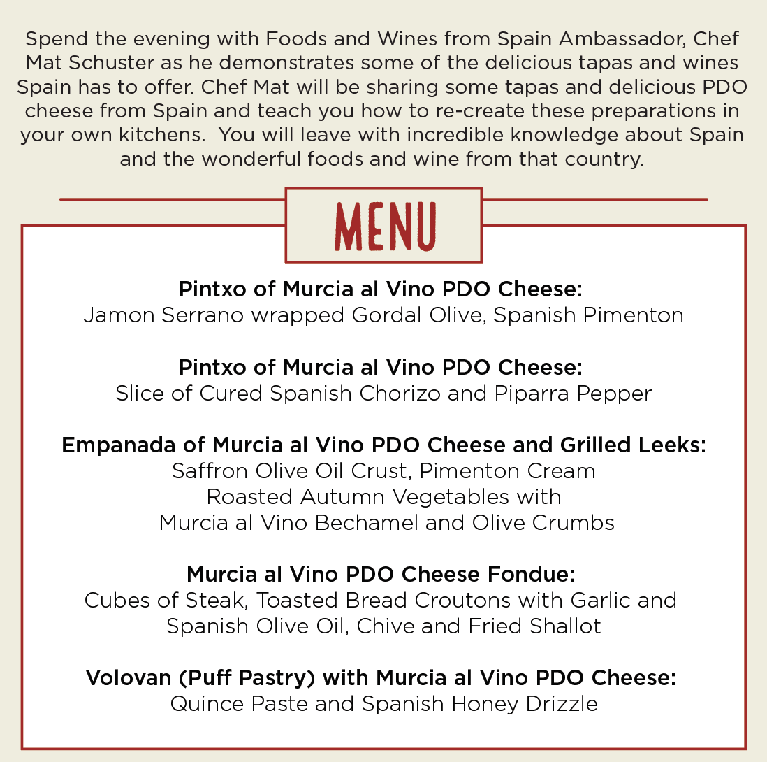 Industry Event: Food and Wines from Spain with Murcia al Vino P.D.O Cheese & Ribera Y Rueda