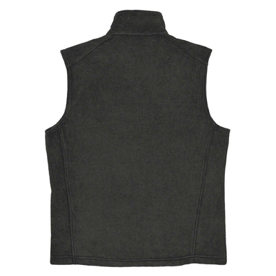 Men's Columbia fleece vest with Antonelli's logo, featuring a classic fit and zippered pockets for secure storage; ideal for layering in cold weather.
