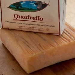 QUADRELLO DI BUFALA cheese by Quattro Portini, Italy, washed rind, water buffalo milk.